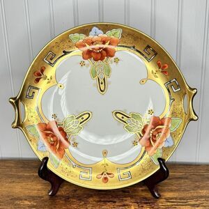 Rare 12” Pickard DAHLIA RUBRA 1912 Anton Richter Platter Plate Art Deco Donisch